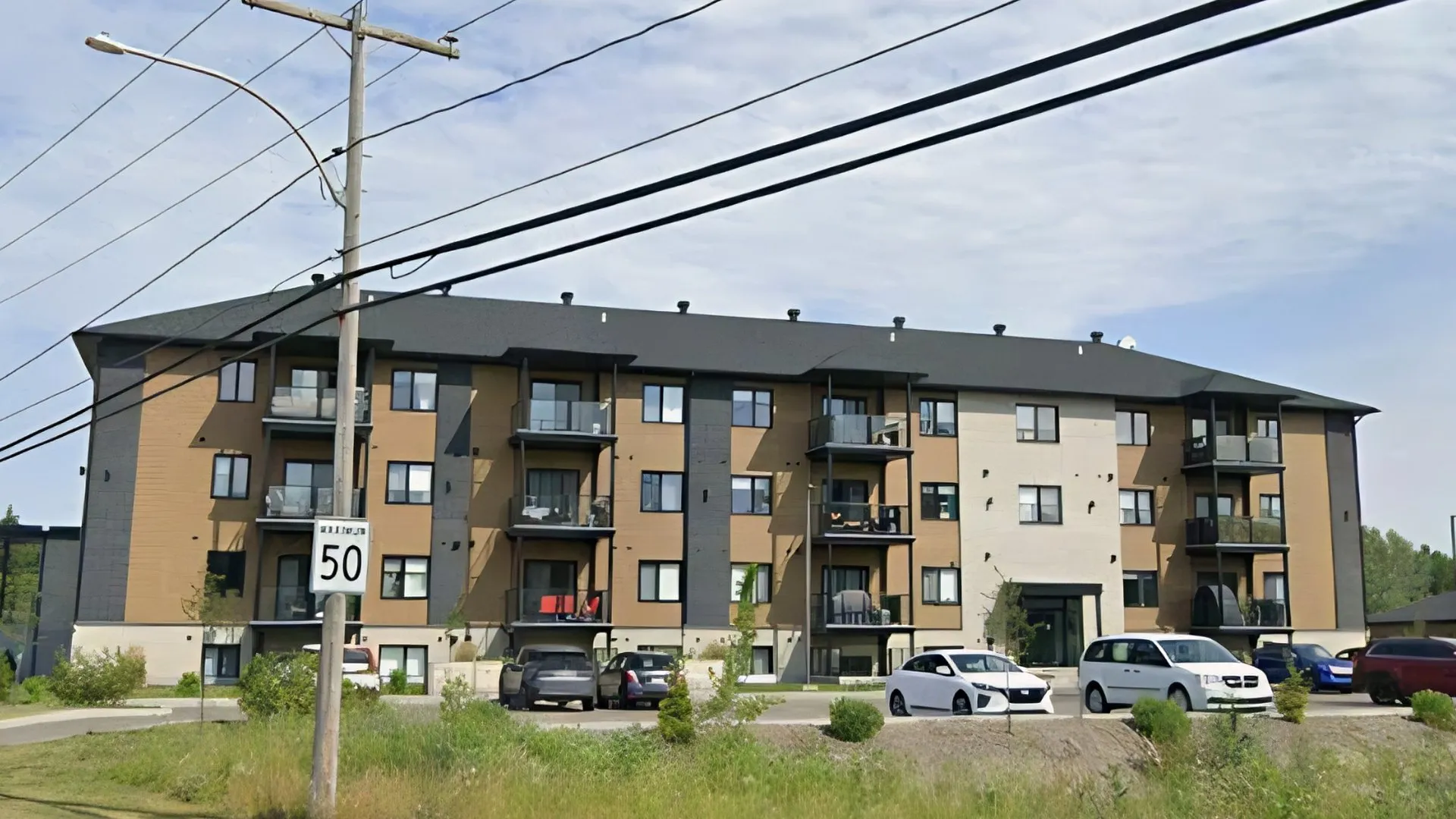 Vue aérienne du chantier de 32 logements à Joliette