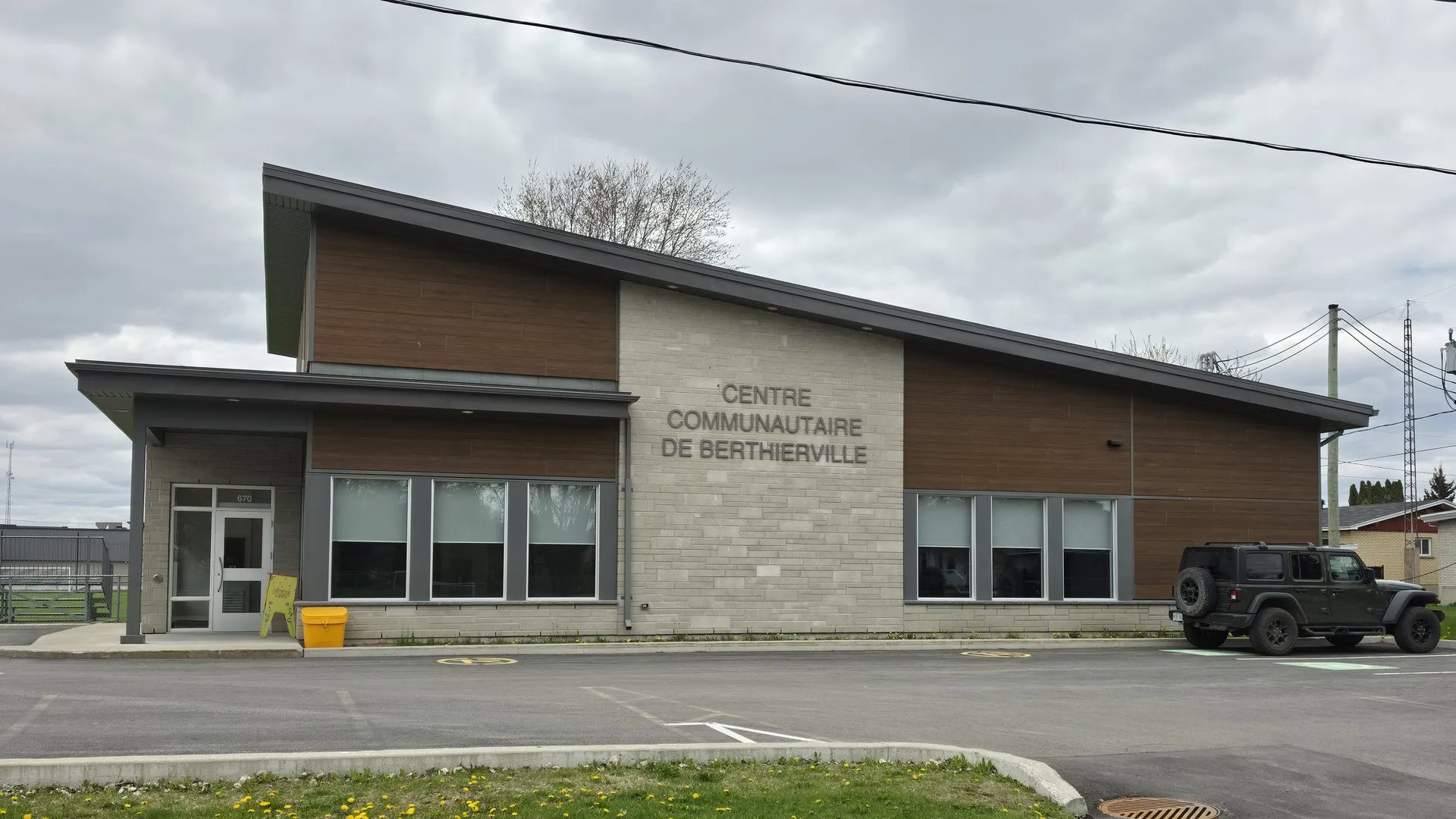 Centre communautaire à Berthierville en phase de construction